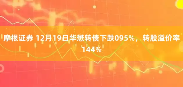 摩根证券 12月19日华懋转债下跌095%,转股溢价率144%