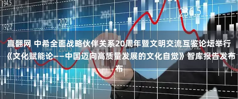 赢翻网 中希全面战略伙伴关系20周年暨文明交流互鉴论坛举行 《文化赋能论——中国迈向高质量发展的文化自觉》智库报告发布